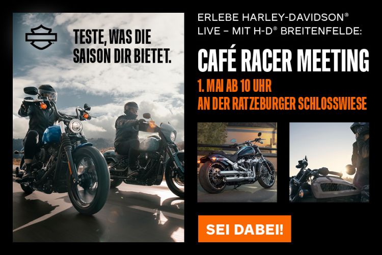 Cafe Racer Meeting in Ratzeburg am 01.05.2024